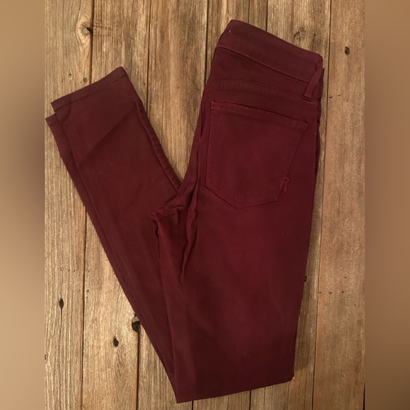 Rick & Skinny | Coated Maroon Red Skinny Jean - Picture 10 of 10